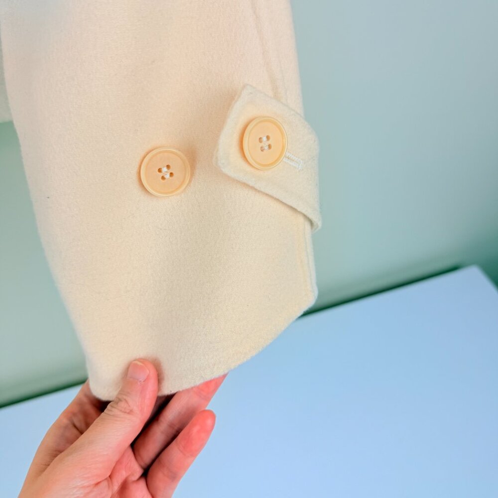 Talbots 90% Wool Button-Front Jacket Pea Coat - L… - image 4